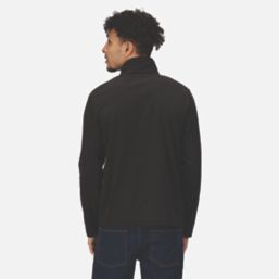Regatta Micro Zip Neck Fleece Black Medium 39.5" Chest