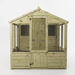 Mercia Traditional 6' x 8' (Nominal) Timber Greenhouse & Shed