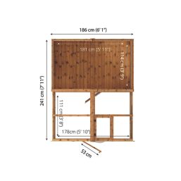 Mercia Traditional 6' x 8' (Nominal) Timber Greenhouse & Shed
