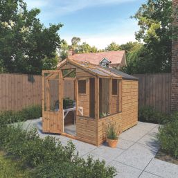 Mercia Traditional 6' x 8' (Nominal) Timber Greenhouse & Shed