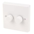 Varilight V-Pro 2-Gang Master Multi-Way LED Smart Dimmer Switch White