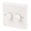 Varilight V-Pro 2-Gang Master Multi-Way LED Smart Dimmer Switch White