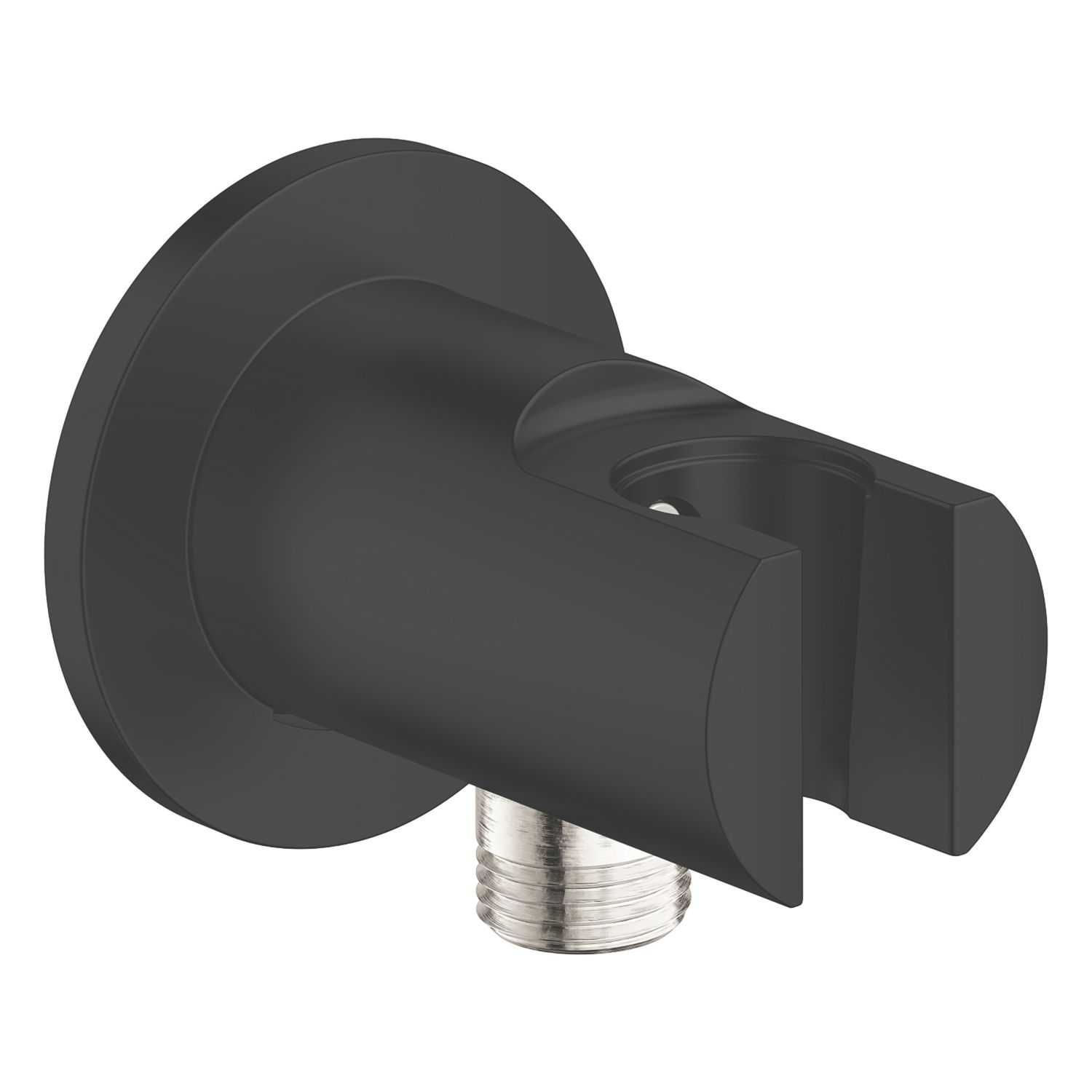Grohe Vitalio Universal Shower Outlet with Wall Holder Matt Black 84mm (823YX)