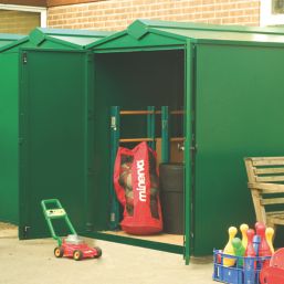 Asgard Centurion 5' x 7' 6" (Nominal) Apex Metal Shed Green