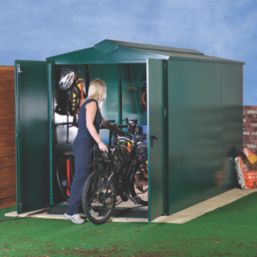 Asgard Centurion 5' x 7' 6" (Nominal) Apex Metal Shed Green