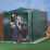 Asgard Centurion 5' x 7' 6" (Nominal) Apex Metal Shed Green
