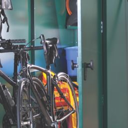 Asgard Centurion 5' x 7' 6" (Nominal) Apex Metal Shed Green