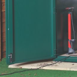 Asgard Centurion 5' x 7' 6" (Nominal) Apex Metal Shed Green