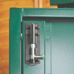 Asgard Centurion 5' x 7' 6" (Nominal) Apex Metal Shed Green