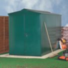 Asgard Centurion 5' x 7' 6" (Nominal) Apex Metal Shed Green