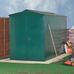 Asgard Centurion 5' x 7' 6" (Nominal) Apex Metal Shed Green