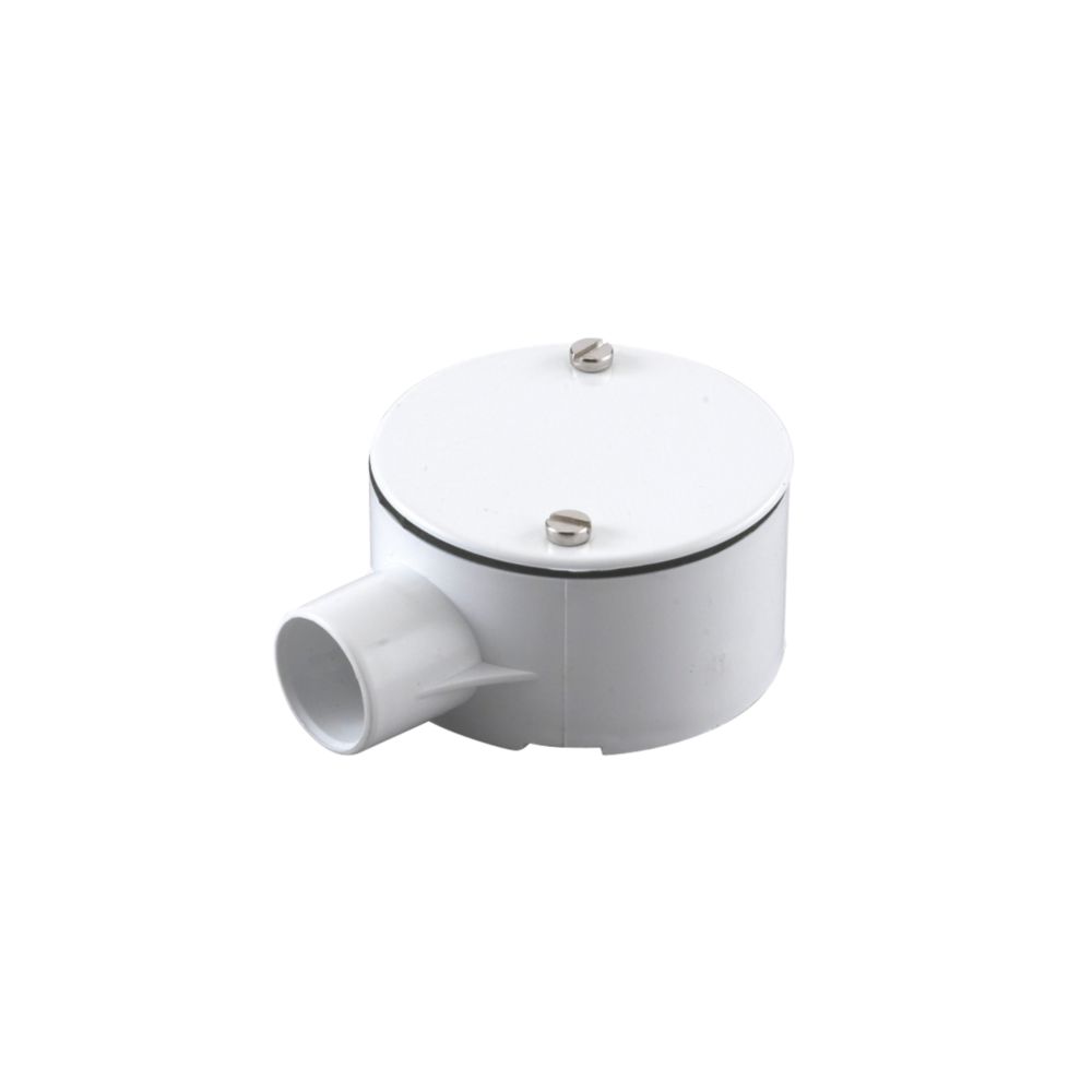Tower 1 Way 20mm Terminal Box White