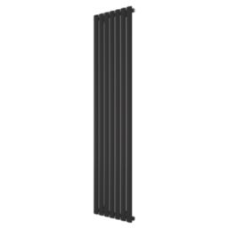 Ximax Fortuna 1800mm x 410mm 2952BTU Black Vertical Designer Radiator
