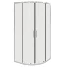 Fit Quick Framed Quadrant Shower Enclosure  Chrome 800mm x 800mm x 1850mm