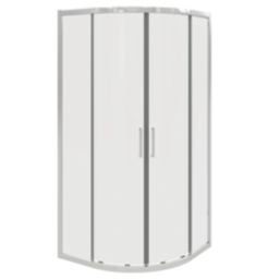 Fit Quick Framed Quadrant Shower Enclosure  Chrome 800mm x 800mm x 1850mm