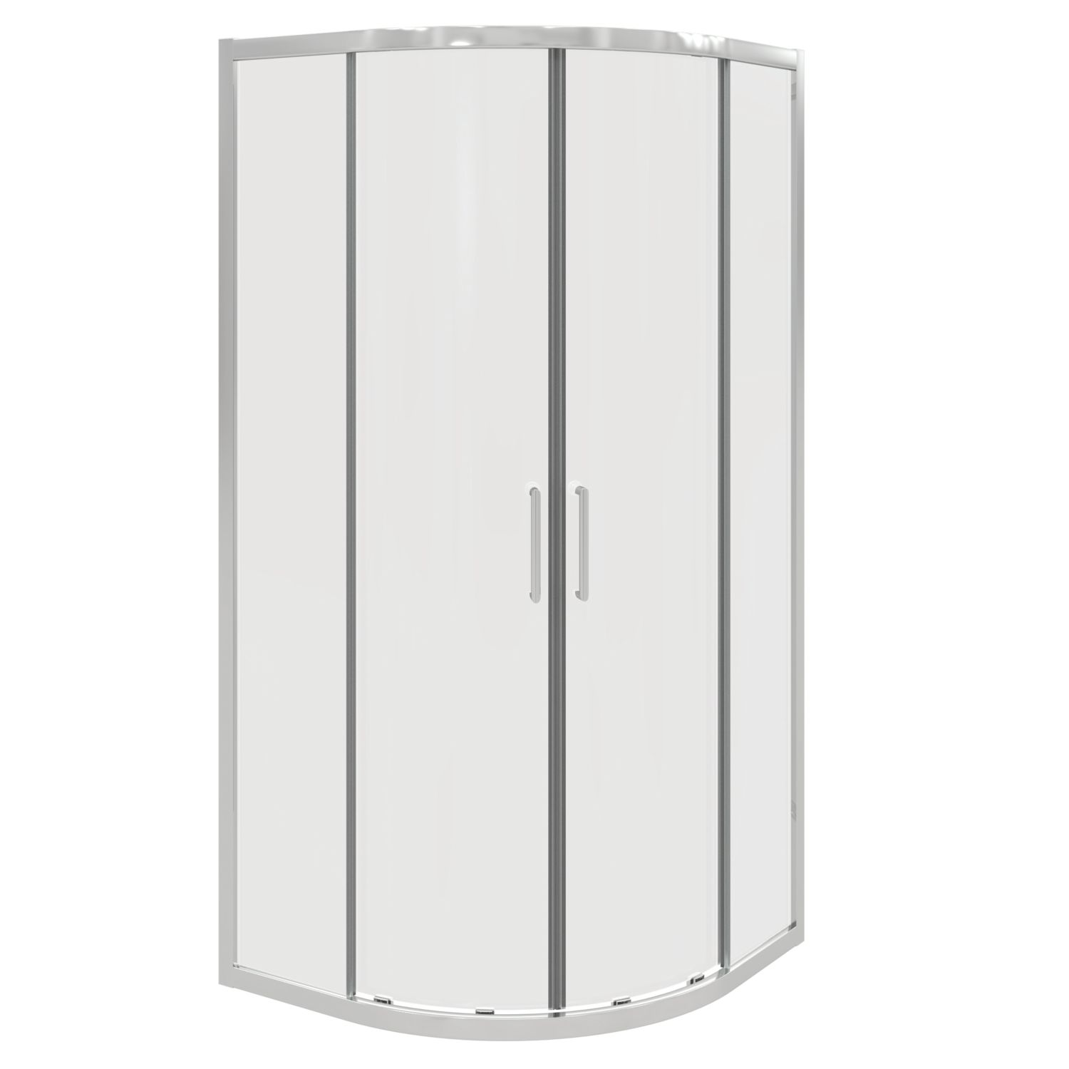 Fit Quick Framed Quadrant Shower Enclosure Chrome 800mm x 800mm x 1850mm (824AE)