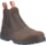 Hunter  Size 9  Brown  Slip-On Occupational Work Boots