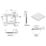 Essentials Rome Square Shower Tray Gloss 800mm x 800mm x 45mm
