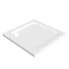 Essentials Rome Square Shower Tray Gloss 800mm x 800mm x 45mm