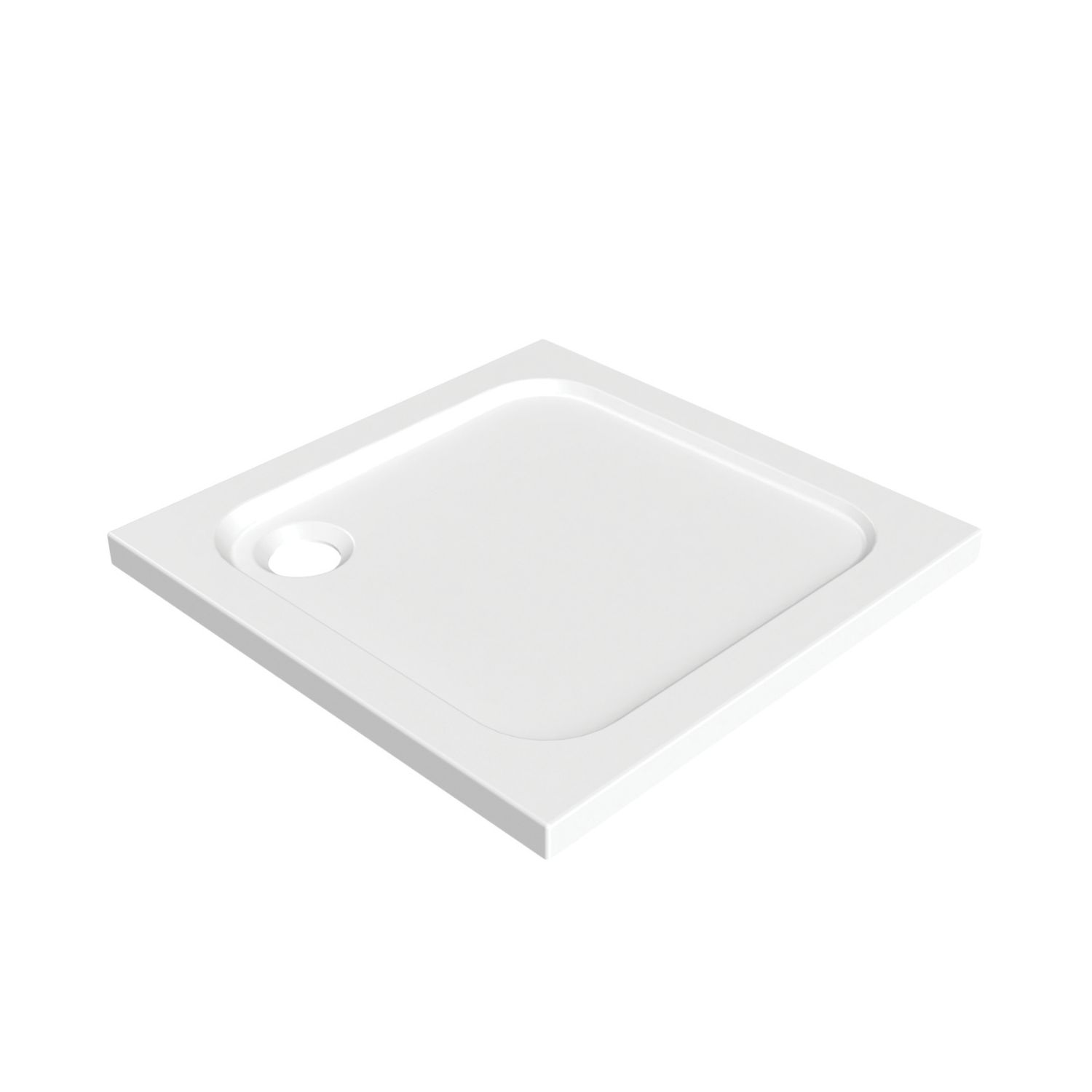 Essentials Rome Square Shower Tray Gloss 800mm x 800mm x 45mm (824EH)