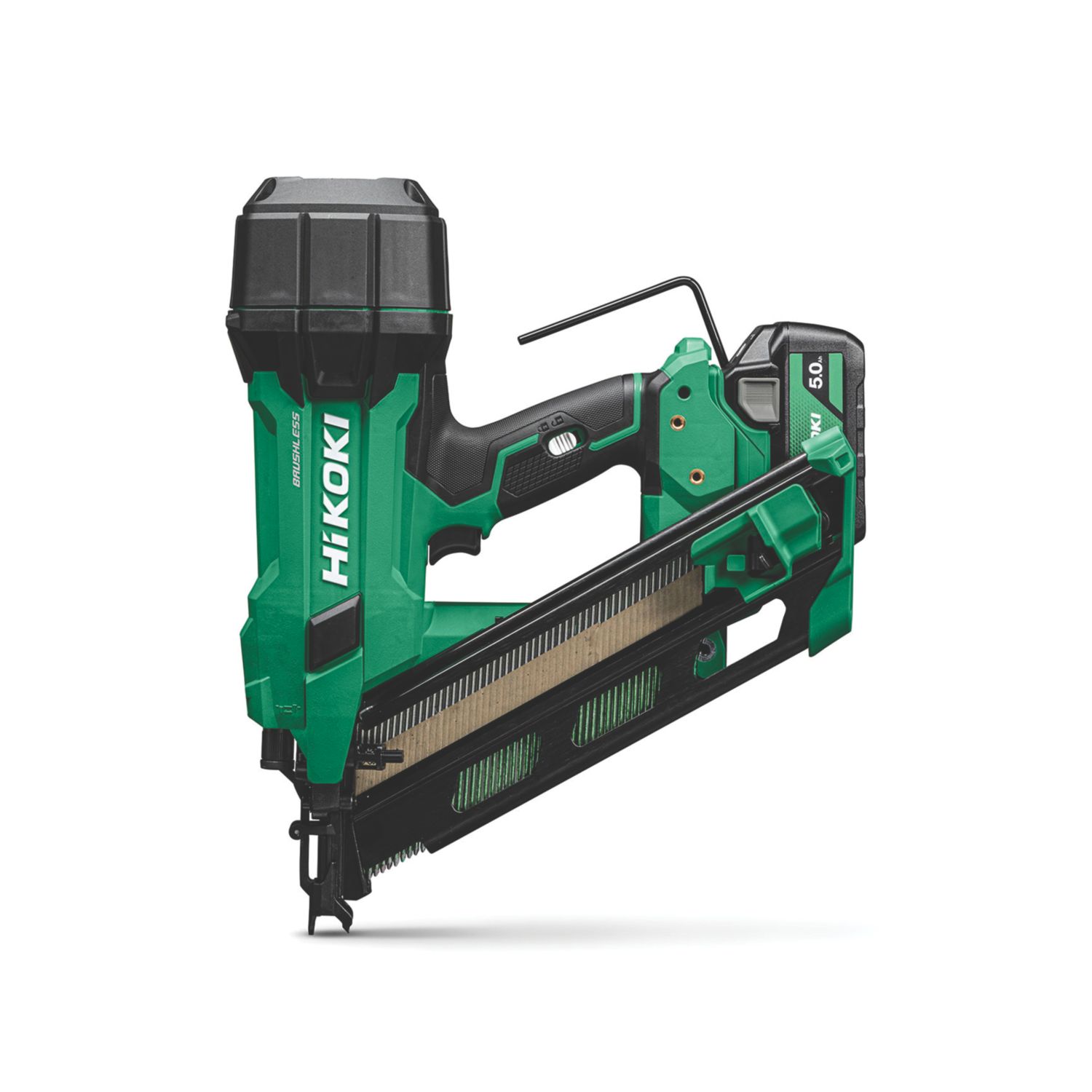 HiKOKI NR1890DCAJPZ 90mm 18V 2 x 5.0Ah Li-Ion Brushless First Fix Cordless Nail Gun (824EV)