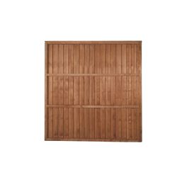 Forest Vertical Board Closeboard  Fence Panels Golden Brown 6' x 6' Pack of 20