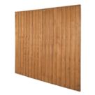 Forest Vertical Board Closeboard  Garden Fencing Panel Golden Brown 6' x 6' Pack of 20