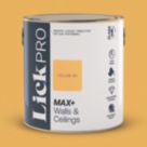 LickPro Max+ 2.5Ltr Yellow 02 Matt Emulsion  Paint