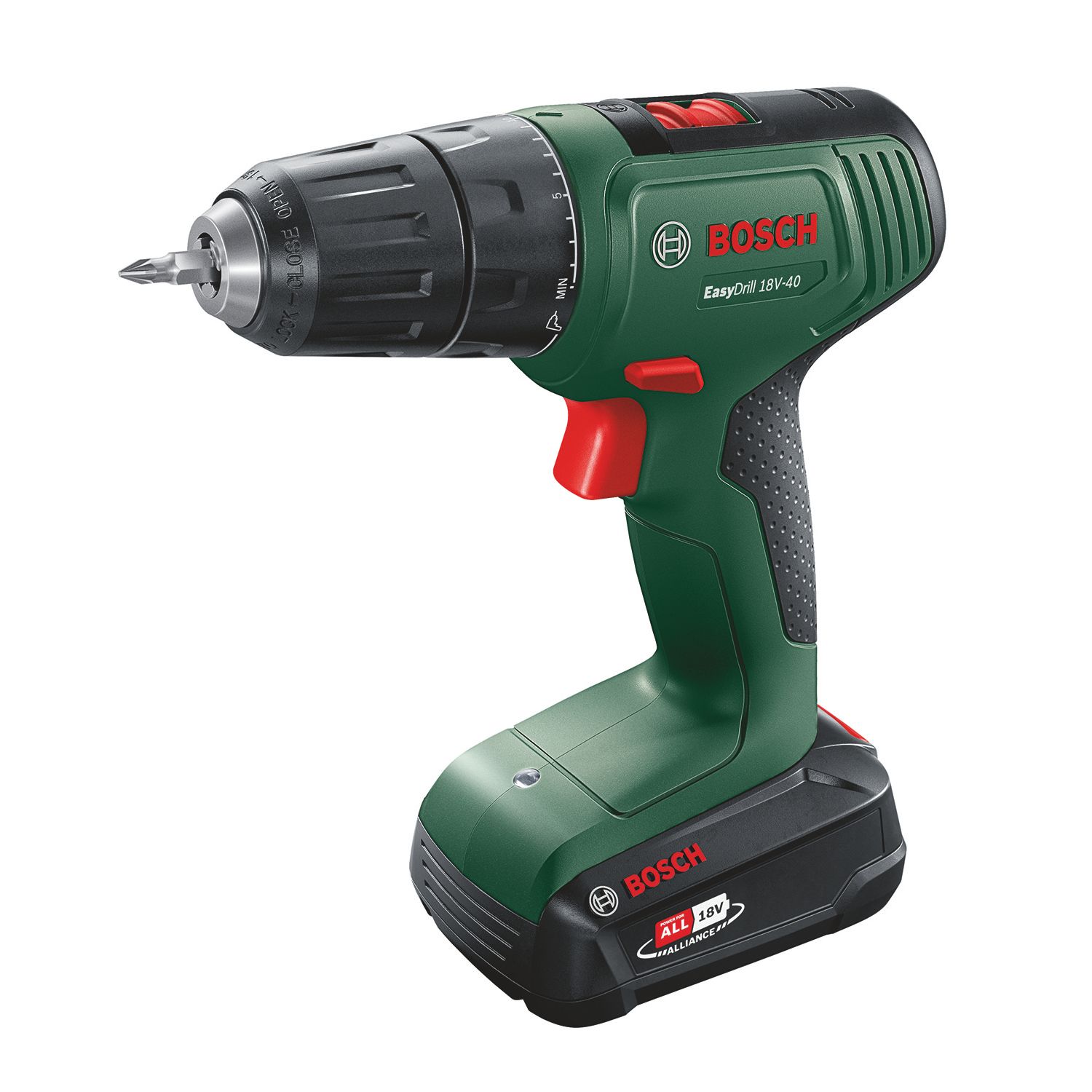 Bosch EasyDrill 18V-40 18V 1 x 2.0Ah Li-Ion Power for All Cordless Drill (824KK)