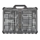 Milwaukee PACKOUT 1/4" & 1/2" Drive Ratchet & Socket Set 63 Pieces