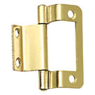 Brass Effect  Double Cranked Hinges 51mm x 35mm 2 Pack