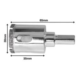 Titan Wet Diamond  Holesaw 30mm x 65mm