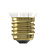 Calex Mirror Gold ES A60 LED Light Bulb 180lm 4W 3 Pack