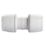Hep2O  Plastic Push-Fit Equal Keyless Coupler 15mm 10 Pack