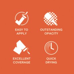 LickPro  2.5Ltr Orange 01 Vinyl Matt Emulsion  Paint