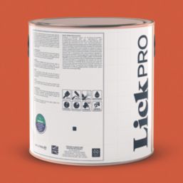 LickPro  2.5Ltr Orange 01 Vinyl Matt Emulsion  Paint