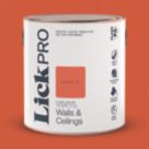 LickPro  2.5Ltr Orange 01 Vinyl Matt Emulsion  Paint