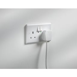 Knightsbridge  13A 2-Gang SP Switched Smart Socket White