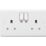 Knightsbridge  13A 2-Gang SP Switched Smart Socket White