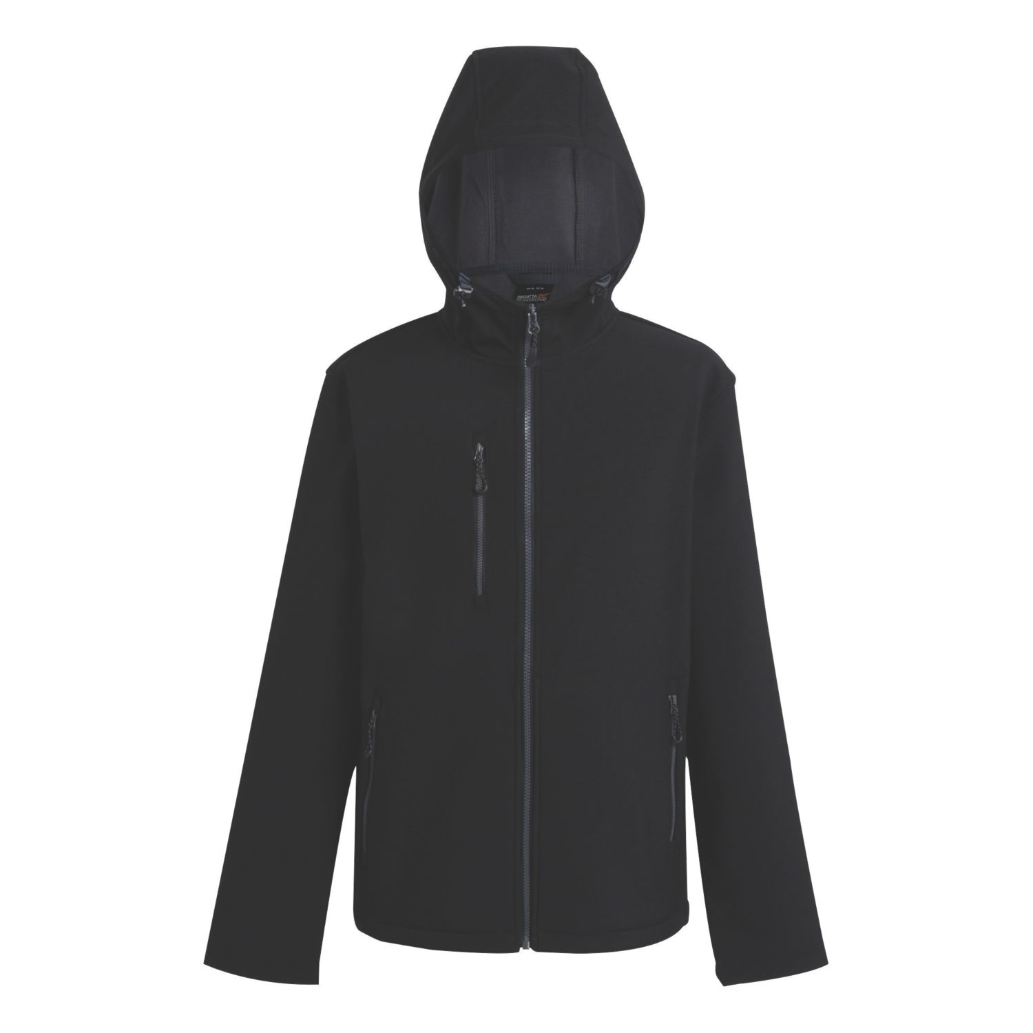 Regatta Navigate 2-Layer Hooded Jacket Black/Seal Grey Medium 39.5" Chest (824VF)