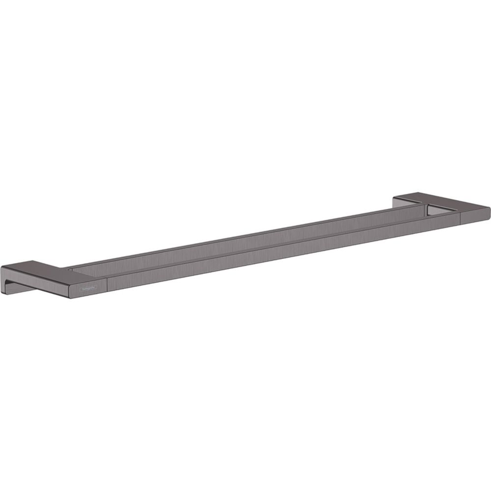 Hansgrohe AddStoris Double Bath Towel Rail Brushed Black Chrome 648mm x 124mm x 32mm