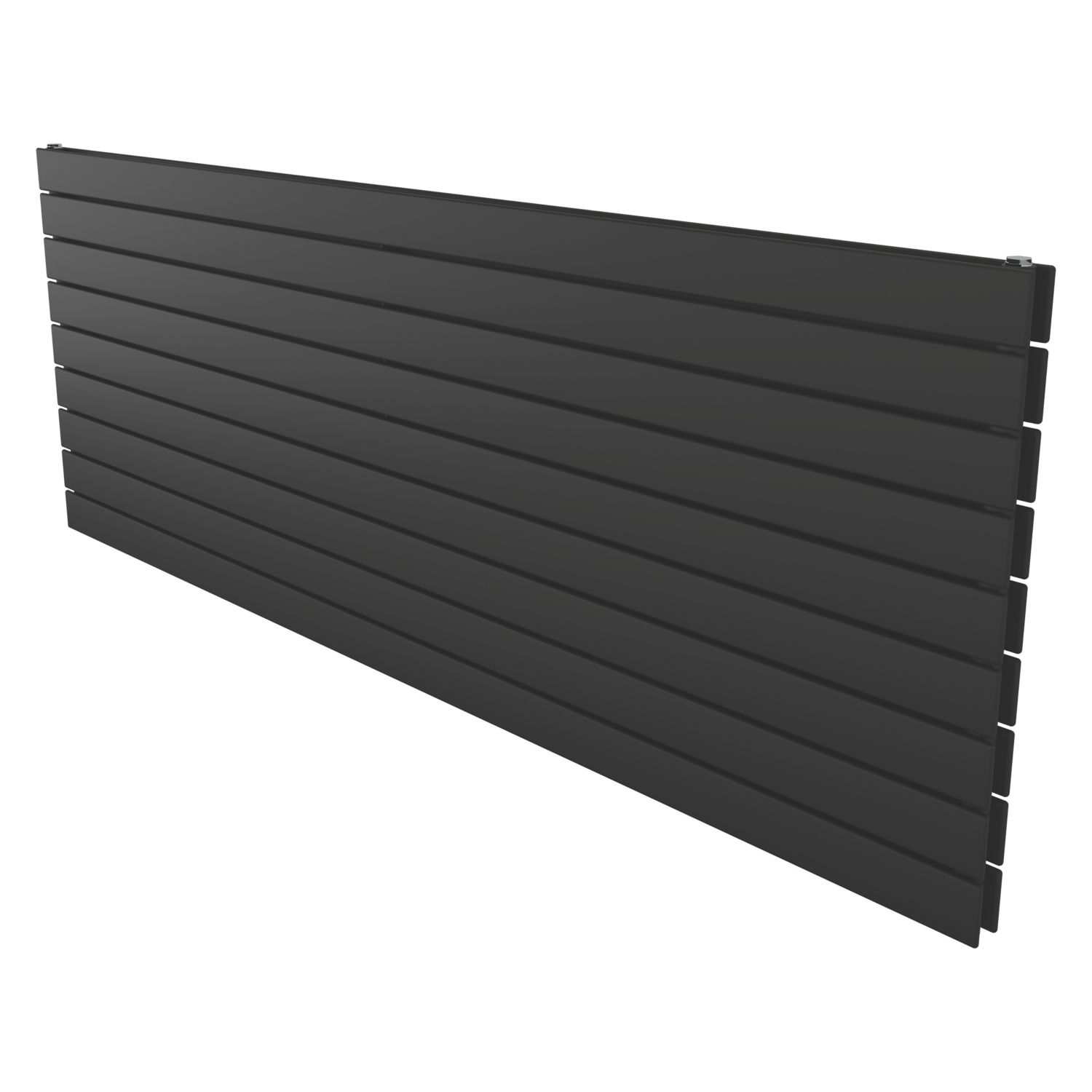 Ximax Oceanus Duplex 670mm x 1800mm 6502BTU Black Horizontal Designer Radiator (824YE)