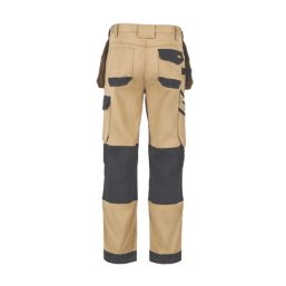Site Kirksey Work Trousers Tan / Black 40" W 32" L