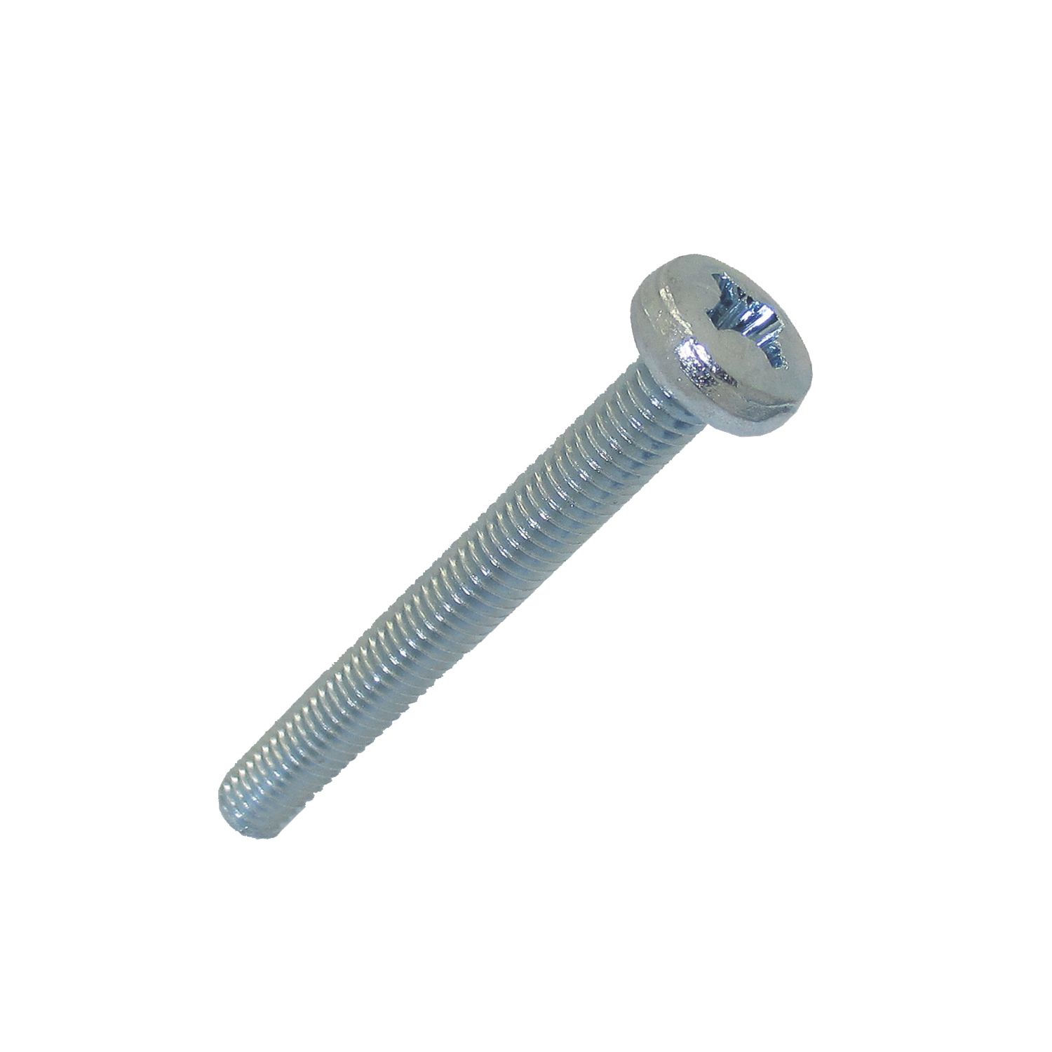 Easyfix Bright Zinc-Plated Pan Machine Screws M6 x 50mm 25 Pack (8253J)