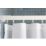 Croydex Straight Shower Curtain Rail Aluminium Silver 915mm
