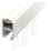 Croydex Straight Shower Curtain Rail Aluminium Silver 915mm