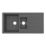 Swirl Erzen 1.5 Bowl  Black Composite Sink 1000mm x 500mm