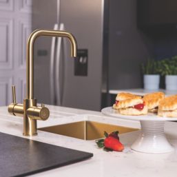 ETAL Elise 4-in-1 Instant Boiling Water Tap with Chiller Unit Brushed Brass