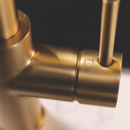 ETAL Elise 4-in-1 Instant Boiling Water Tap with Chiller Unit Brushed Brass