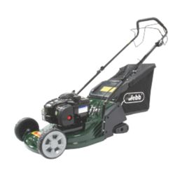 Webb RR17SP 43cm 140cc Self Propelled Rotary Rear Roller Petrol Lawn Mower Screwfix